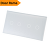 Rama intrerupator Sticla, Modular,  2+2 buton, Tuya©
