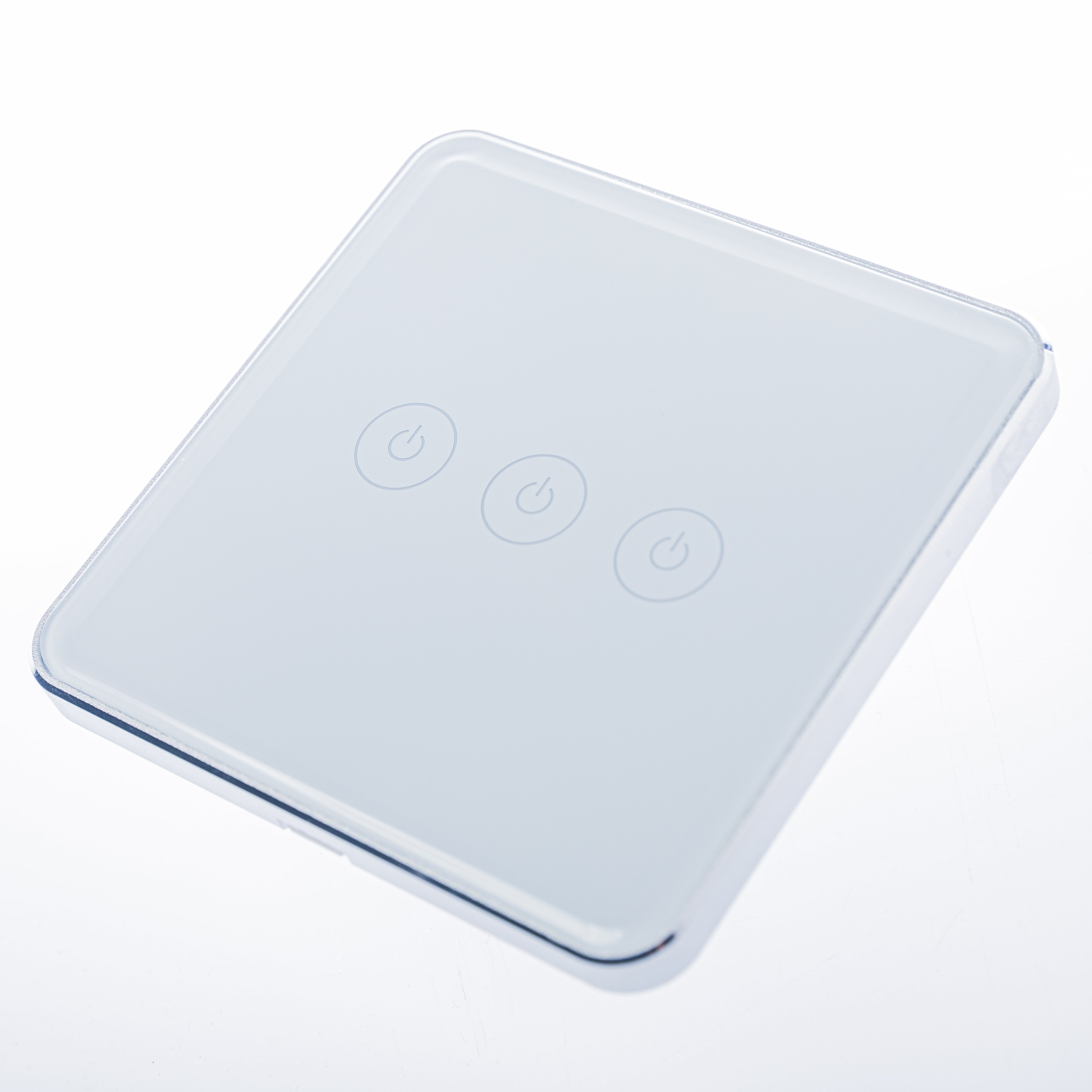 Intrerupator Touch Smart, Sticla, 3 Butoane, Conectivitate ZigBee, Tuya©